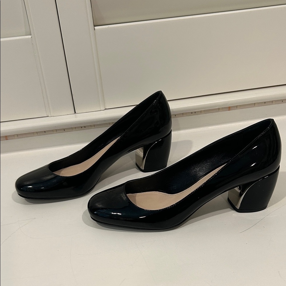 Prada Black Patent Leather Heels